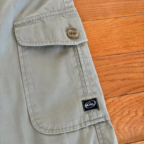 VTG 90s Y2K Quiksilver Baggy Cargo Pants Carpenter Grunge Skate Mens 36 x 32 - Picture 5 of 6